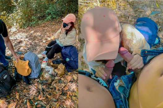 Sex mới em gái bị hai anh chịch bên suối